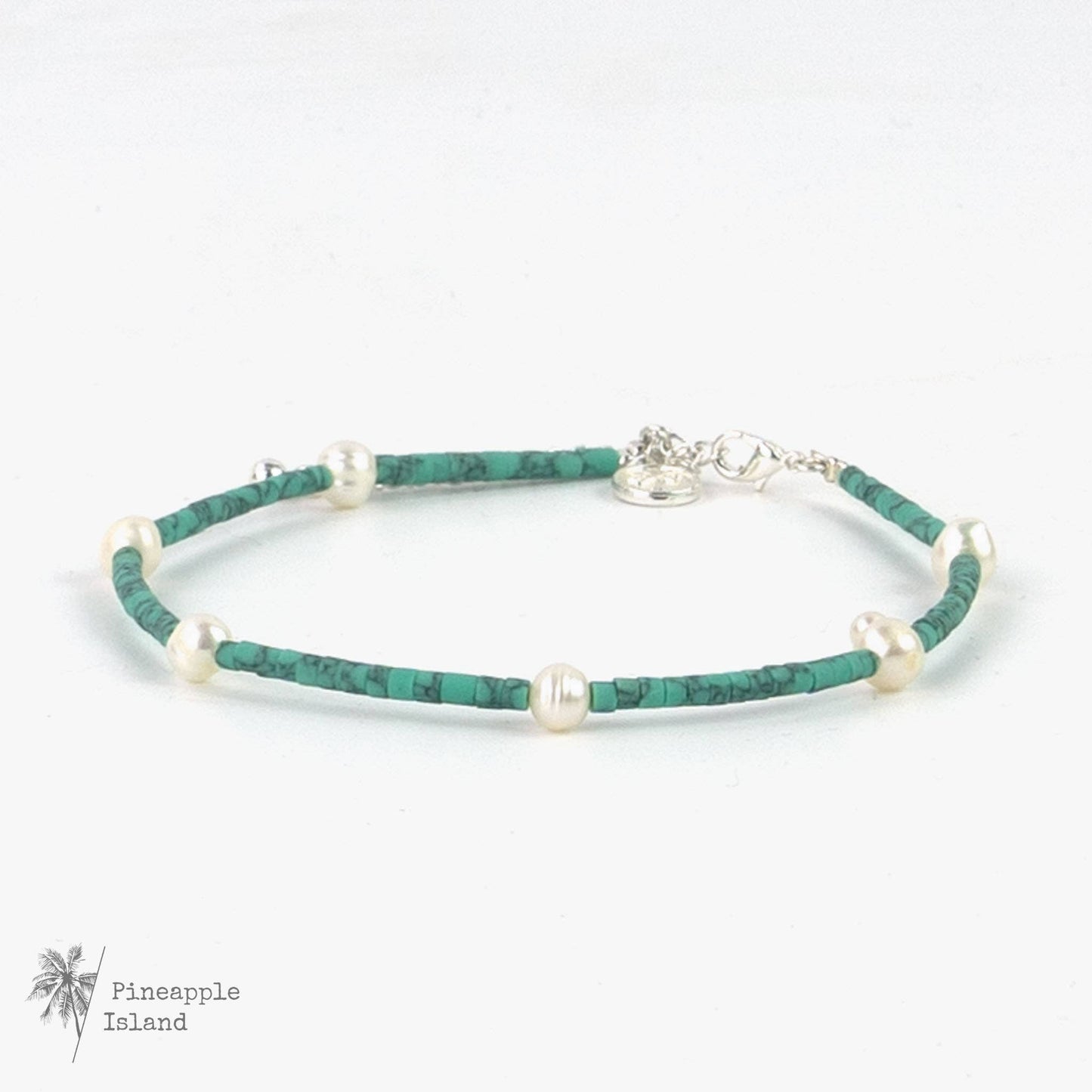 Meribella Beaded Anklet, Surf Anklet by Pineapple Island