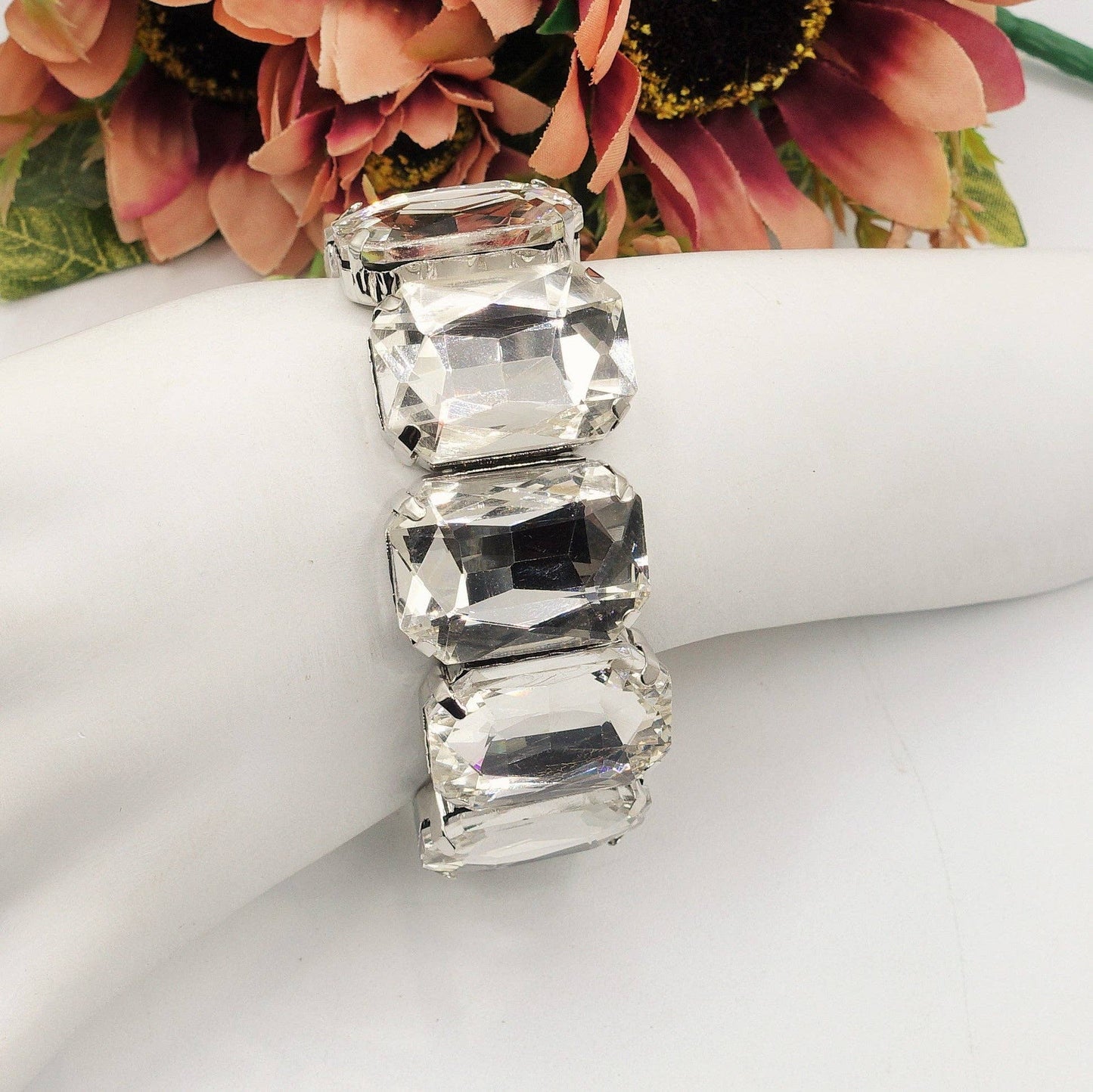MARGOT LUXE - Stretch bracelet with faceted stones