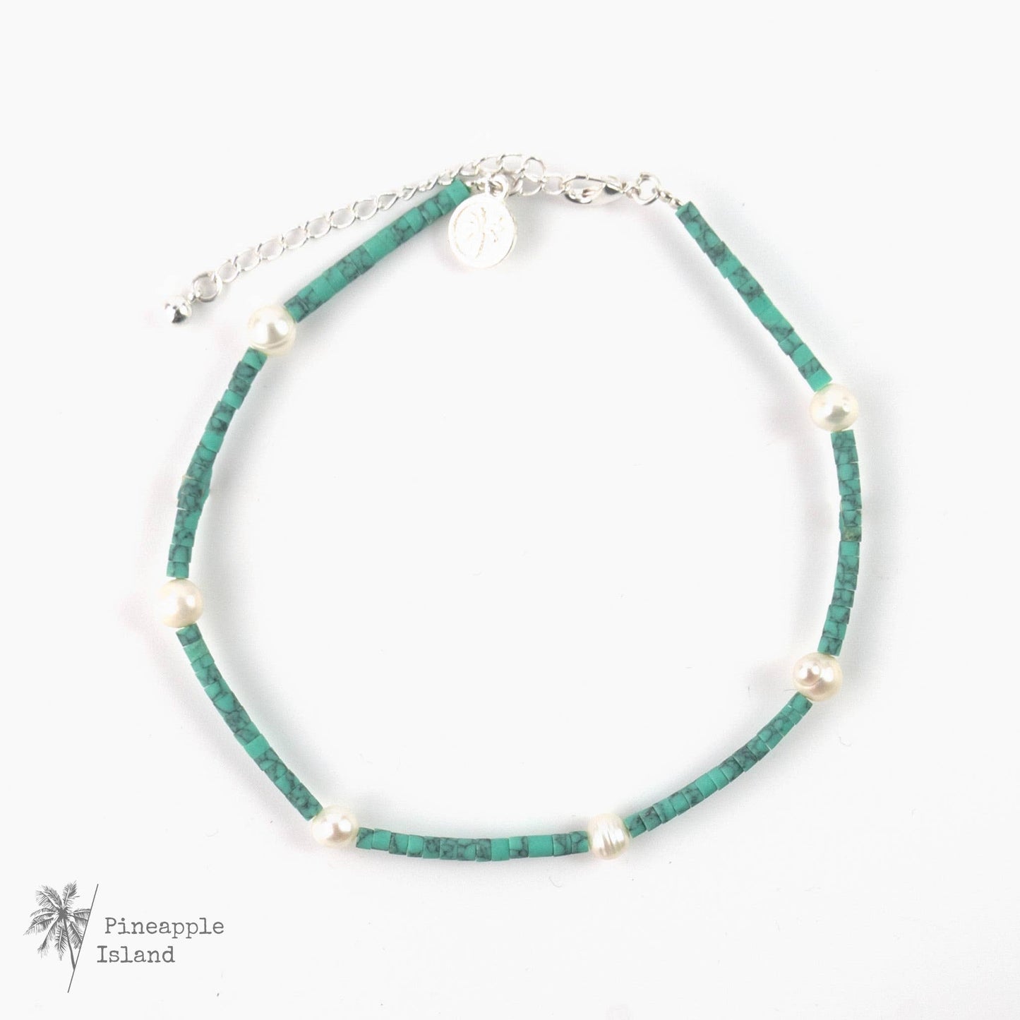 Meribella Beaded Anklet, Surf Anklet by Pineapple Island
