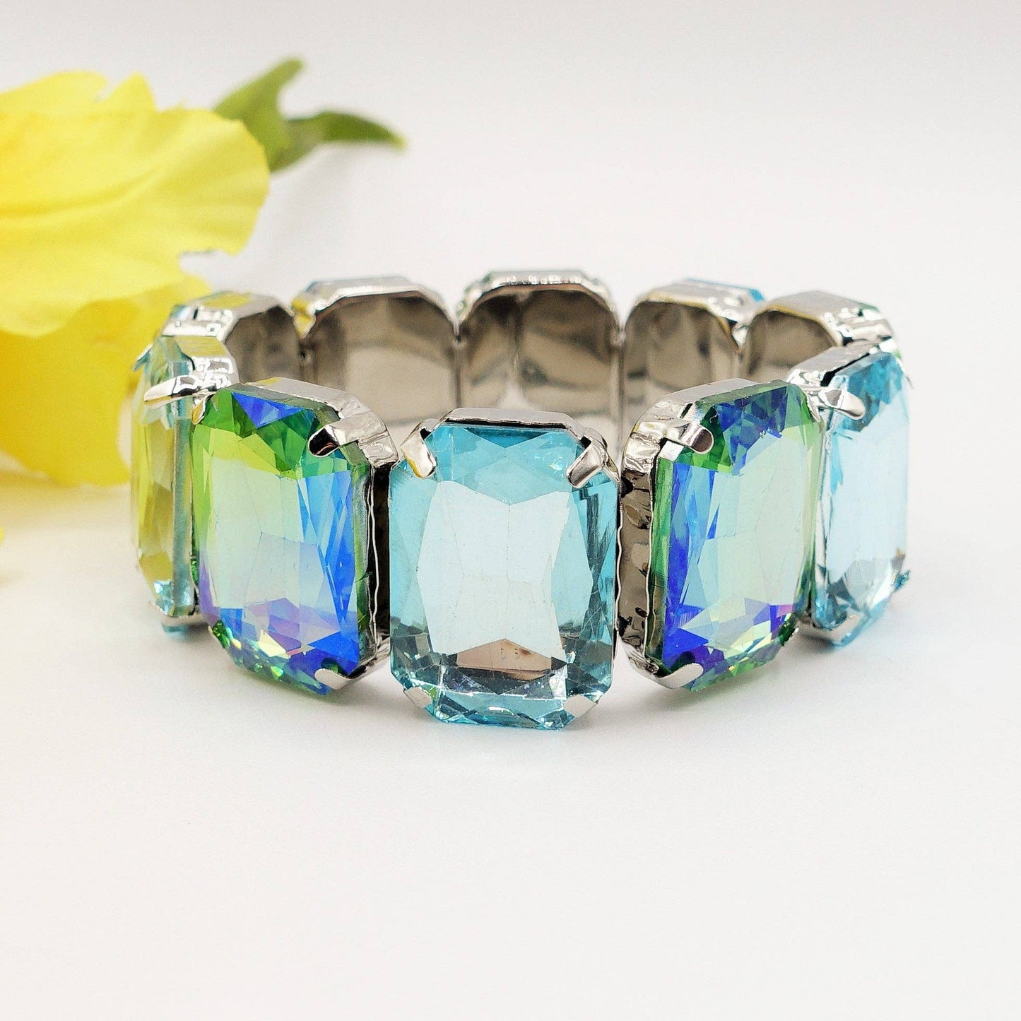 MARGOT LUXE - Stretch bracelet with faceted stones