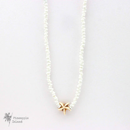Tidepool Star Necklace, Beaded Necklace, by Pineapple Island