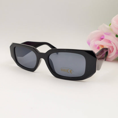 EMILIA - MAXI Sunglasses with Geometric Effects UV400 with case